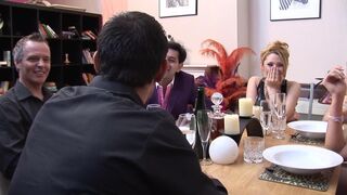 These elegant babes just had an amazing group sex