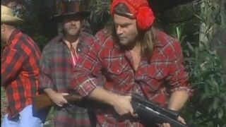 Stockinged b-cup blonde lets dude fingers her cunt then sucks his cock