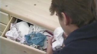 He steals his best friend's female panties then fucks her