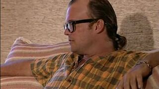 Big breasted MILF fucks a nerd