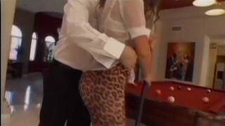 Naomi's famous ass gets pounded by a dude on the sofa