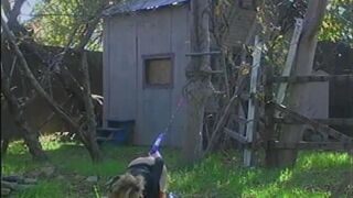 Sexy blond bitch want some double penetration with her man's hands