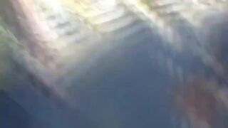 Blonde with tiny tits blows black guy