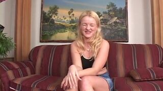 Casting teen anally fucked by two big black cocks