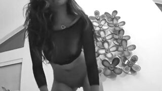 Princess swallows massive sized black dick in mouth