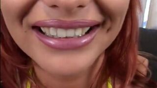 Redhead babe ass banged