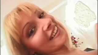 Blonde MILF with round ass and big boobs gets pounded anally