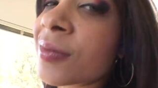 Lovely latina babe gets plowed in her butt hole