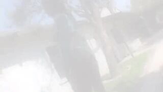 Big ass ebony wearing fishnet lingerie gets her butt hole fucked in various poses