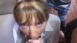 Milf helping workers relax