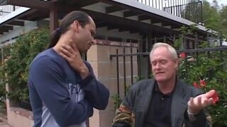 Two women getting pounded in orgy