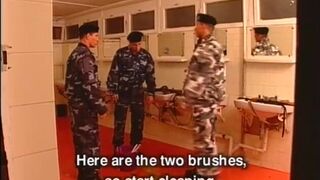 Gay soldiers banging in threesome