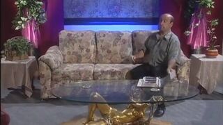 Fabulous babe with big tits gets fucked in her both holes