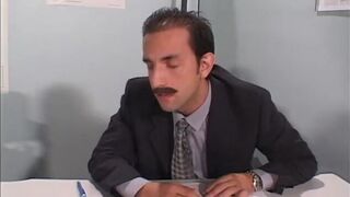 Teen gets sloppy sucking a dick