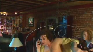 Redhead riding cock and get cum in mouth