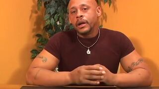 Asian slave getting drilled by a black cock