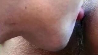 Tranny fucks her boyfriend outdoors