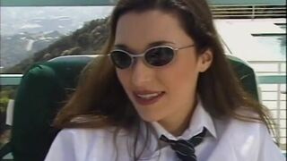 Brunette getting plowed in the gym