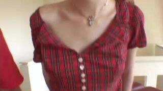 Teen asshole is ready for old big cock