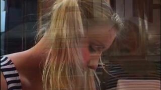 Nympho blonde ass fucked hard