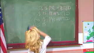 Teacher fucks his tight blonde girl