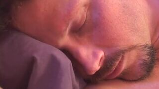 Naughty teen goes to stepdad's bed and gets both holes plowed