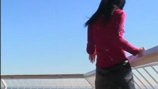 Cute and adorable brunette comes for her pussy licking and anal