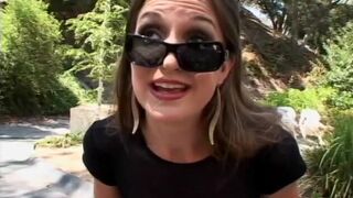 Fishnet wearing babes sharing cock and getting their butt holes screwed