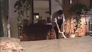 Cute blonde fucking her crook