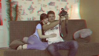 Lad tries new camera