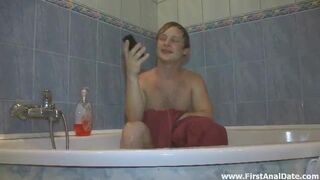 Clean cock in action