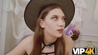 VIP4K. Leo Dee will never forget this halloween celebration with three sluts