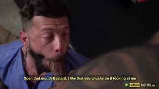 Mistress forces Viktor Rom's huge cock down a submissive bottoms hole - Mistress Bonbon's Dungeon